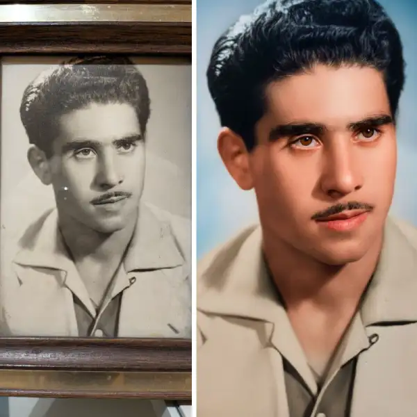 Ejemplo de restauración de foto antigua – Retrato Familiar 1935